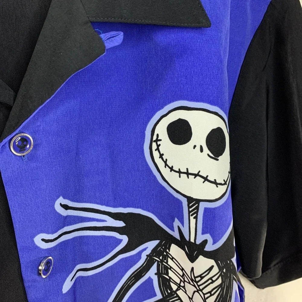 Tim Burton's Nightmare Before Christmas Men's Button Down Shirt Disney size S - Picture 6 of 14